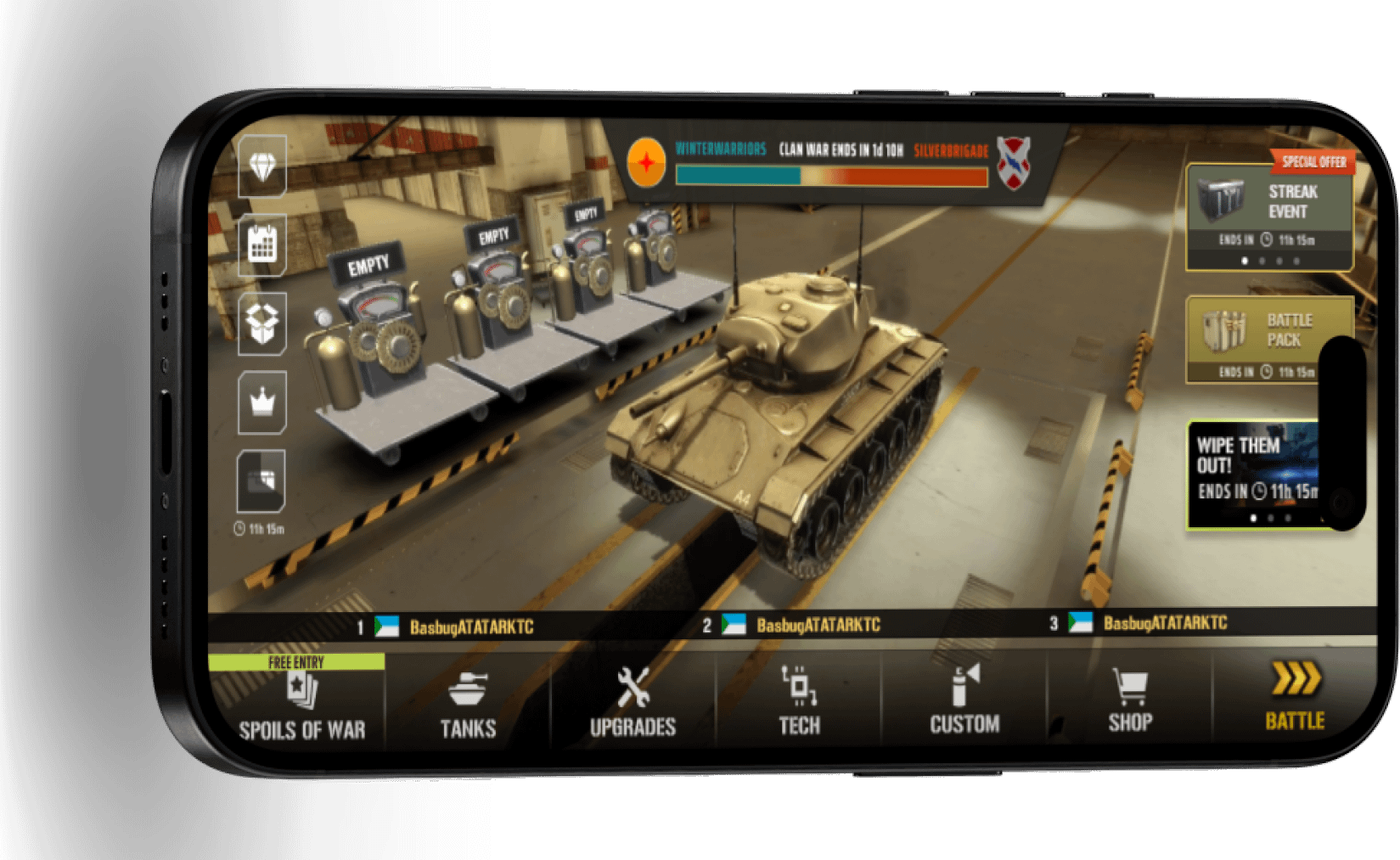 r/warmachines - Tap on the Clan Wars badge on your home screen